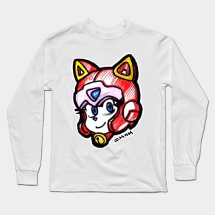 Polly Esther Samurai Pizza Cat Long Sleeve T-Shirt